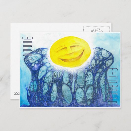 Carte Postale Évolution Orange (Devant / Derrière)