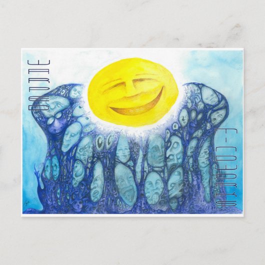 Carte Postale Évolution Orange (Devant)