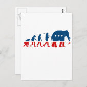 CARTE POSTALE ÉVOLUTION RÉPUBLICAINE (Devant / Derrière)