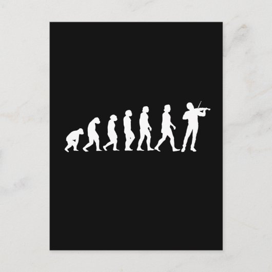 Carte Postale Évolution violoniste (Devant)