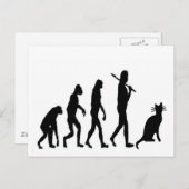 Carte Postale Evoultion Cat "We Believe"-Funny Cat Lovers (Devant / Derrière)