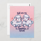 Carte Postale Ewe est ma personne préférée (Devant / Derrière)