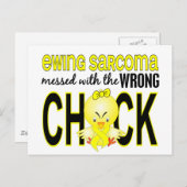 Carte Postale Ewing Sarcoma Messed Avec Une Mauvaise Chick (Devant / Derrière)