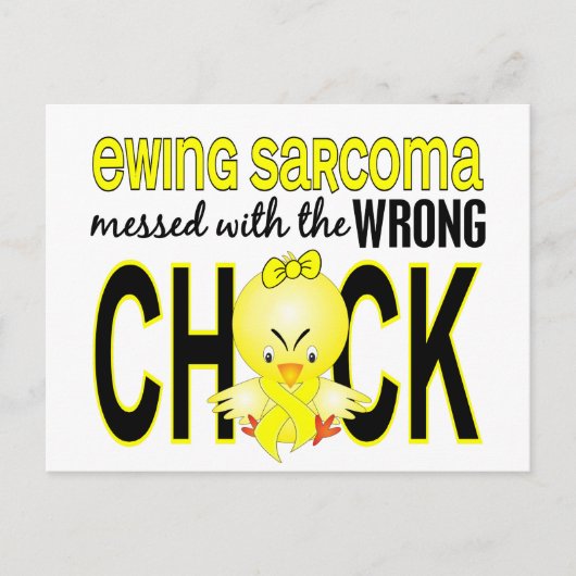Carte Postale Ewing Sarcoma Messed Avec Une Mauvaise Chick (Devant)