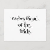 Carte Postale Ex-copain de la mariée (Devant)