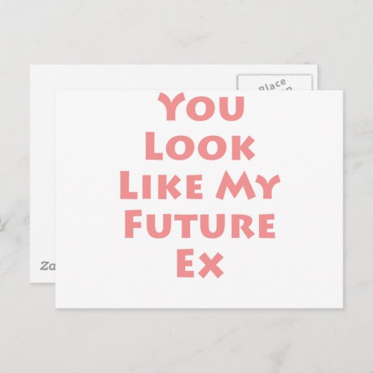 Carte Postale Ex future (Devant / Derrière)