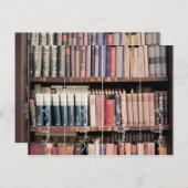 Carte Postale ex libris signet personnalisé marque-page coupé le (Devant / Derrière)