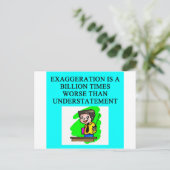 CARTE POSTALE EXAGÉRATION (Debout devant)