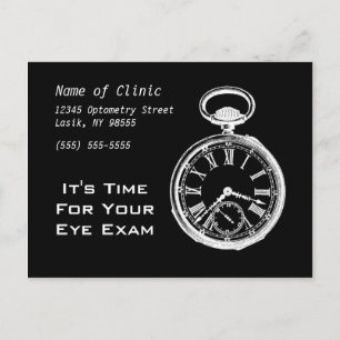 Carte Postale Examen Oeil Rendez-vous Reminder Pocket Watch