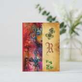 Carte Postale EXCALIBUR Monogramme Parchemin Saint-Patrick (Debout devant)