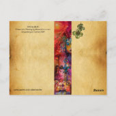 Carte Postale EXCALIBUR Monogramme Parchemin Saint-Patrick (Dos)