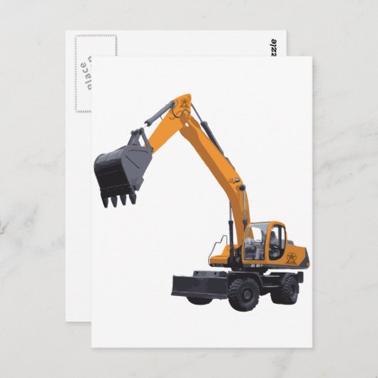 Carte Postale Excavateur Big Bagger (Devant / Derrière)