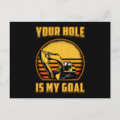 Carte Postale Excavator Your Hole Is My Goal Construction Worker (Devant)