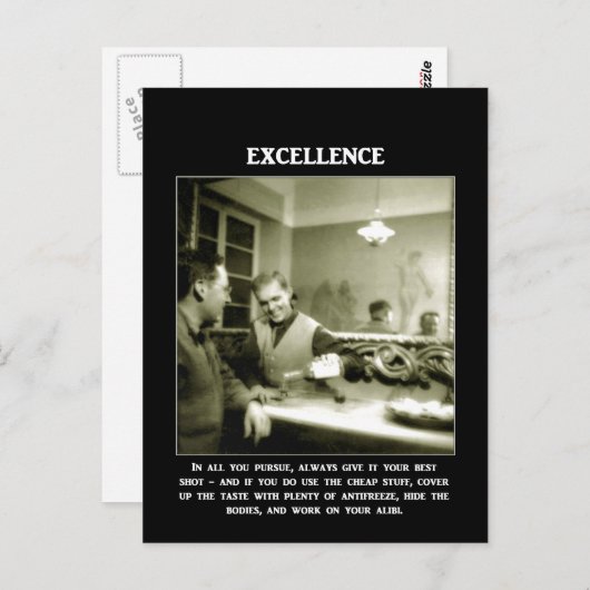Carte Postale excellence-en-tout-vous-recherchez-toujours-donnez (Devant / Derrière)