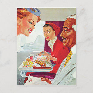 Carte Postale Excellent service en avion