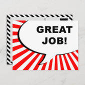 Carte Postale excellent travail ! bulle comique (Devant / Derrière)