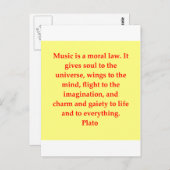 Carte Postale excellente citation du plateau (Devant / Derrière)