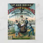 Carte Postale Excelsior Ginger Ale (Devant)