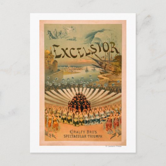 Carte Postale Excelsior Kiralfy Spectacular Triumph Theater (Devant)
