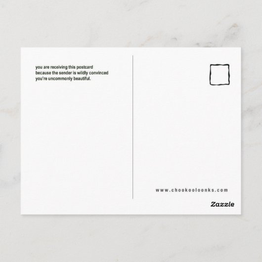 Carte postale exceptionnelle (iris) (Dos)