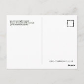 Carte postale exceptionnelle (mains) (Dos)