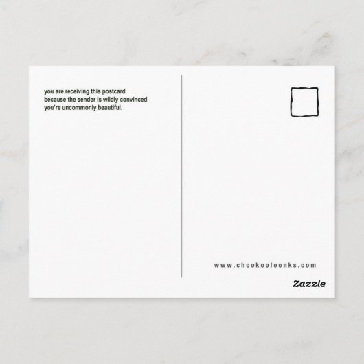 Carte postale exceptionnelle (mains) (Dos)