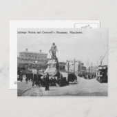 Carte Postale Exchange Station et le monument de Cromwell (Devant / Derrière)