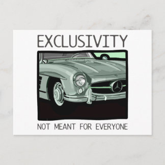 Carte Postale Exclusivité et richesse - vieille voiture classiqu