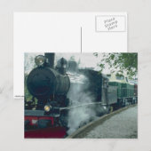 Carte Postale Excursion en train à vapeur (Devant / Derrière)