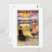 Carte Postale Excursion ferroviaire, Royaume-Uni, Grande-Bretagn (Devant / Derrière)