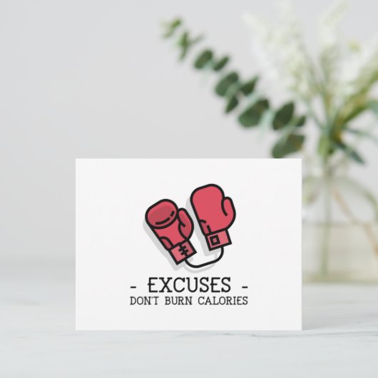 Carte Postale excuses (Debout devant)