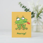 Carte Postale Excusez la grenouille (Debout devant)