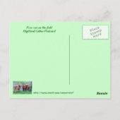 Carte Postale Exécuter gratuitement sur le terrain (Dos)