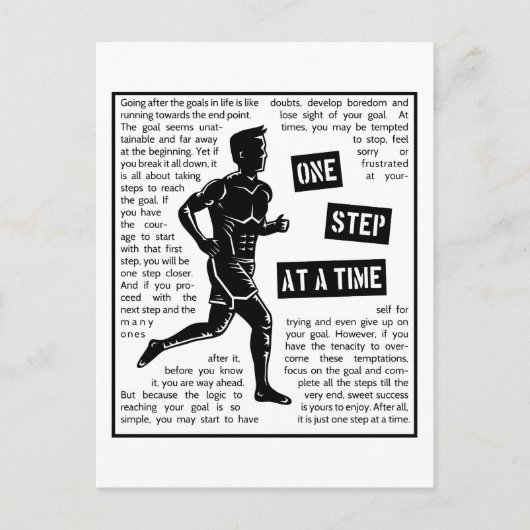 Carte Postale Exécution après les objectifs Détermination motiva (Devant)