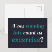 Carte Postale Exécution de l'exercice en retard (Devant / Derrière)