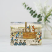 Carte Postale Exécution de Marie-Antoinette (Debout devant)