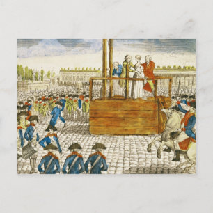 Carte Postale Exécution de Marie-Antoinette