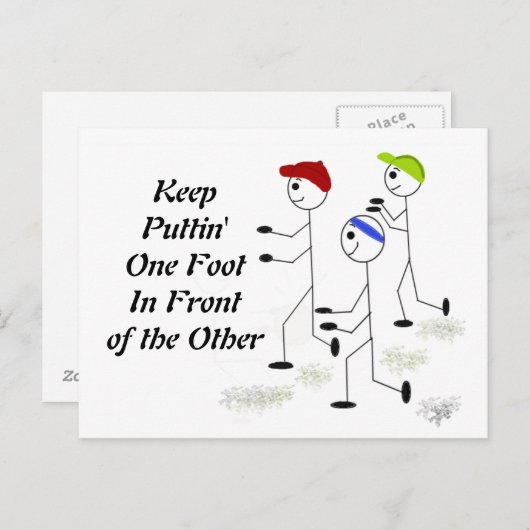 Carte Postale Exécution du message de motivation (Devant / Derrière)