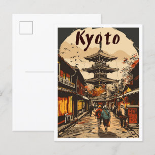 Carte Postale Exemple de Kyoto Japon Vintage voyage