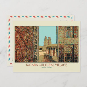 Carte Postale Exemple du village culturel de Doha Katara Qatar P