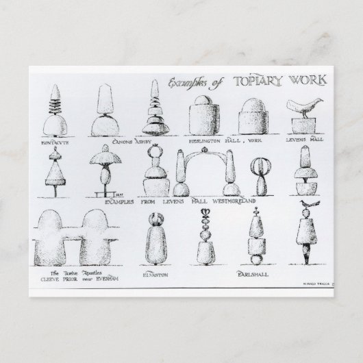 Carte Postale Exemples de travaux opiaires, 1902 (gravure) (b/w/ (Devant)