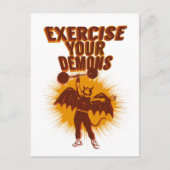 Carte Postale Exercez vos démons verticaux (Devant)