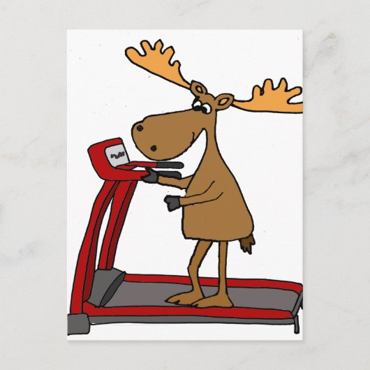 Carte Postale Exercice amusant d'orignal sur un dessin de tapis  (Devant)