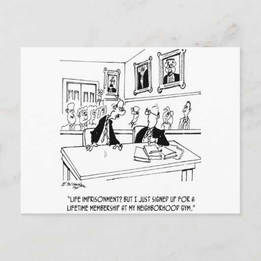 Carte Postale Exercice Cartoon 5311 (Devant)