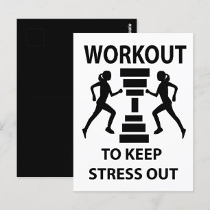 Carte Postale Exercice de forme physique en salle de sport