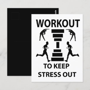 Carte Postale Exercice de forme physique en salle de sport