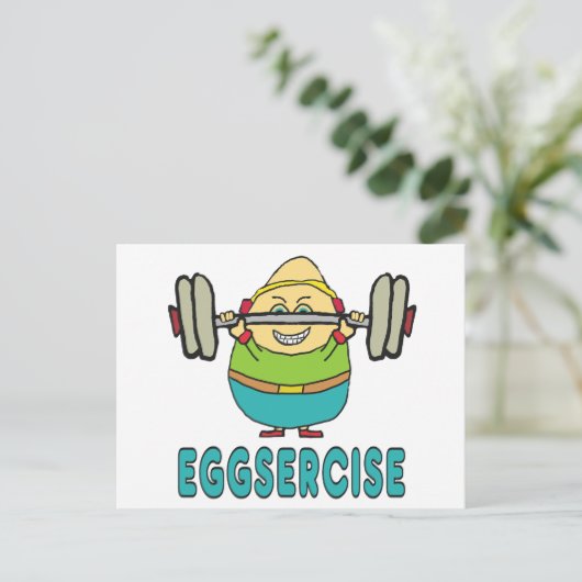 Carte Postale Exercice de jeu d'oeufs Eggsercise (Debout devant)