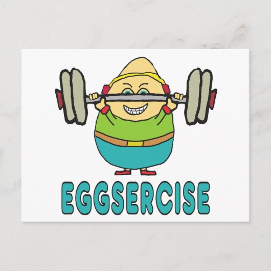 Carte Postale Exercice de jeu d'oeufs Eggsercise (Devant)