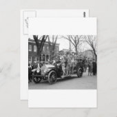 Carte Postale Exercice d'incendie de scout, années 1910 (Devant / Derrière)