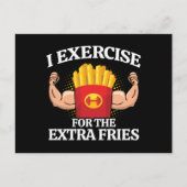 Carte Postale Exercice pour des Frites Supplémentaires - Mème dr (Devant)